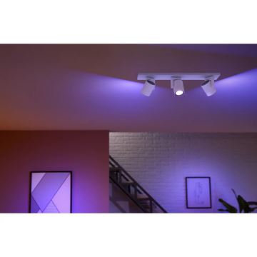 Philips - LED RGBW Точковий світильник з регулюванням яскравості Hue ARGENTA 3xGU10/4,2W/230V 2000-6500K