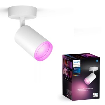 Philips - LED RGBW Точковий світильник з регулюванням яскравості Hue FUGATO 1xGU10/4,2W/230V 2000-6500K білий