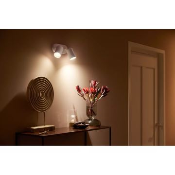 Philips - LED RGBW Точковий світильник з регулюванням яскравості Hue FUGATO 2xGU10/4,2W/230V 2000-6500K білий