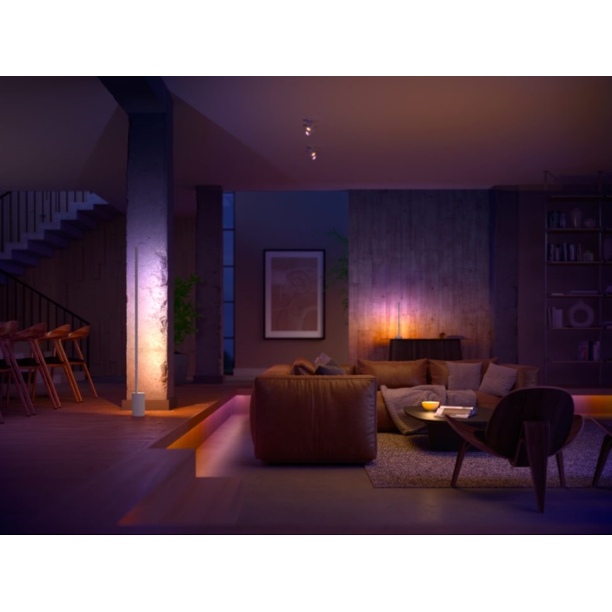 Philips - LED RGBW Торшер з регулюванням яскравості Hue SIGNE LED/29W/230V 2000-6500K білий