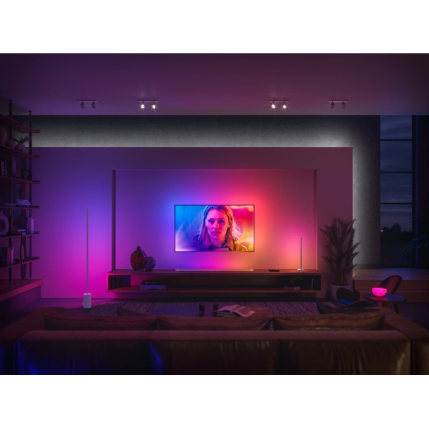 Philips - LED RGBW Торшер з регулюванням яскравості Hue SIGNE LED/29W/230V 2000-6500K білий