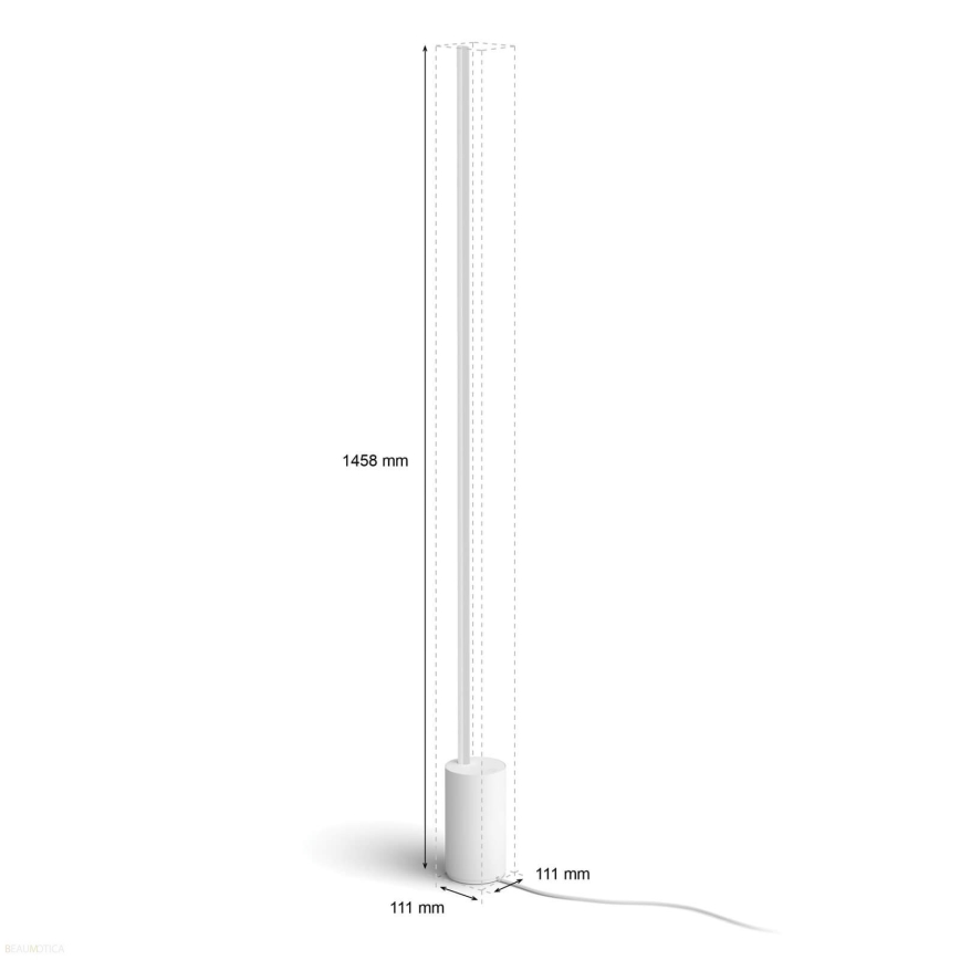 Philips - LED RGBW Торшер з регулюванням яскравості Hue SIGNE LED/29W/230V 2000-6500K білий