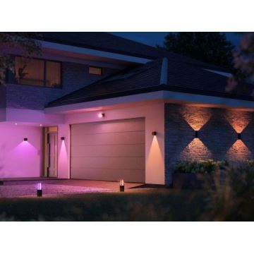 Philips - LED RGBW Вуличний настінний світильник з регулюванням яскравості Hue RESONATE LED/8W/230V 2000–6500K IP44