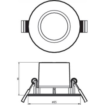 Philips - НАБІР 3x LED Світильник для ванної з регулюванням яскравості LED/5W/230V 2700K IP65