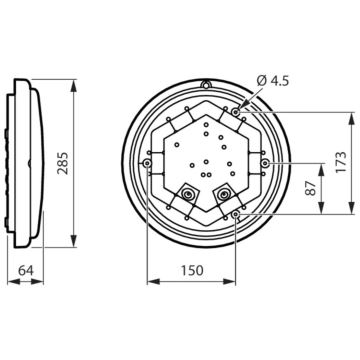 Philips - Настінний LED світильник для ванної LEDINAIRE LED/11W/230V 3000K IP65