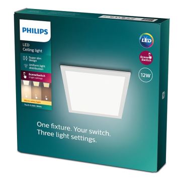 Philips - Стельовий LED світильник з регулюванням яскравості SCENE SWITCH LED/12W/230V 2700K