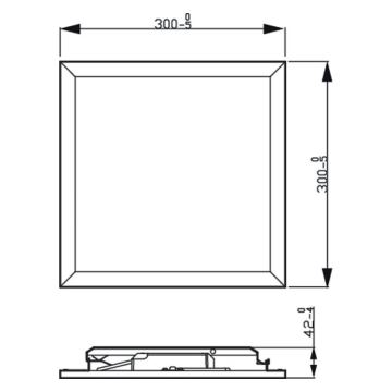 Philips - Стельовий LED світильник з регулюванням яскравості SCENE SWITCH LED/12W/230V 2700K