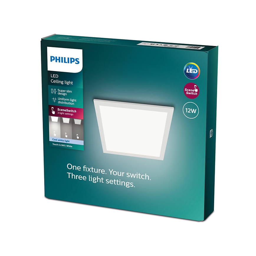 Philips - Стельовий LED світильник з регулюванням яскравості SCENE SWITCH LED/12W/230V 4000K