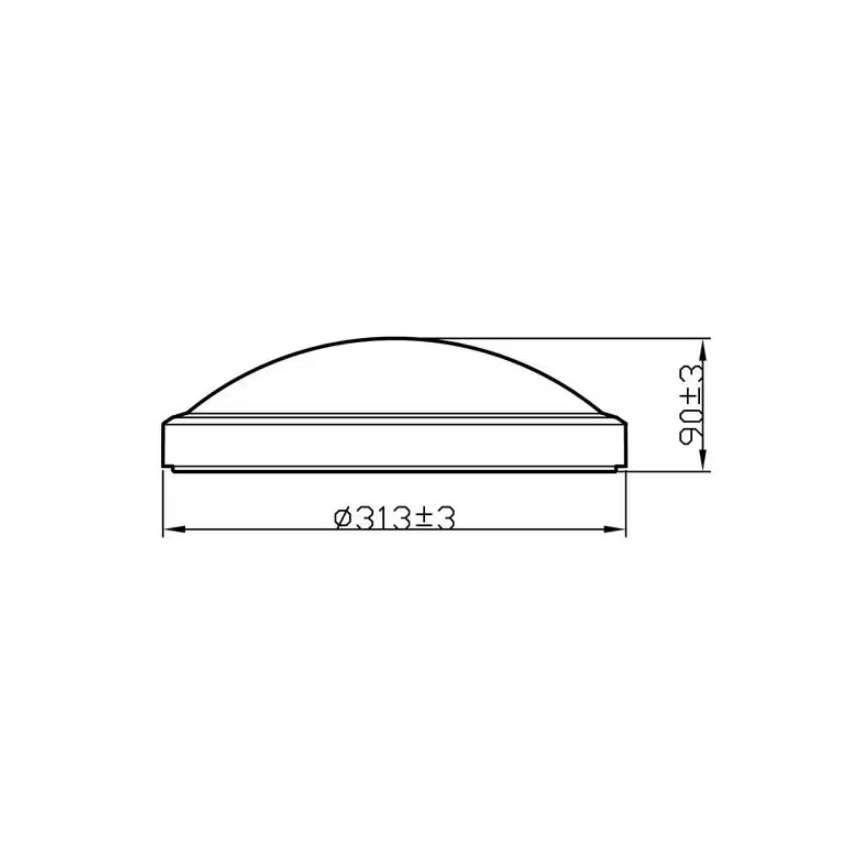 Philips - Светодиодный потолочный светильник для ванной комнаты DORIS LED/17W/230V 2700K IP44