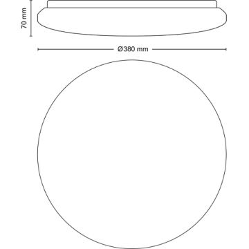 Philips - Светодиодный потолочный светильник с регулированием яркости LED/24W/230V 2700-6500K + дистанционное управление