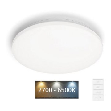 Philips - Светодиодный потолочный светильник с регулированием яркости LED/24W/230V 2700-6500K + дистанционное управление