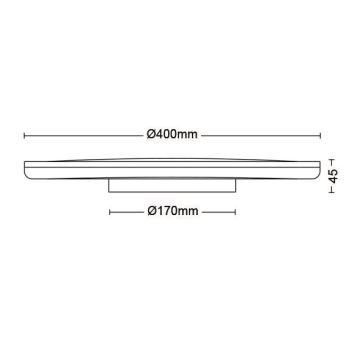 Philips - Светодиодный потолочный светильник с регулированием яркости SCENE SWITCH LED/22W/230V диаметр 40 см 4000K белый