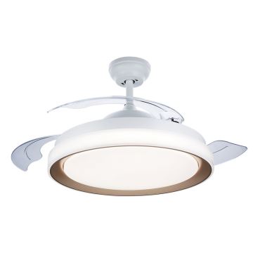 Philips - Светодиодный потолочный светильник с вентилятором LED/35W/230V 5500/4000/2700K + дистанционное управление золотистый