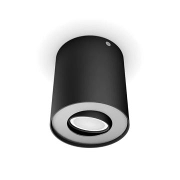 Philips - Светодиодный точечный светильник с регулированием яркости Hue PILLAR 1xGU10/4,2W/230V 2200-6500K черный