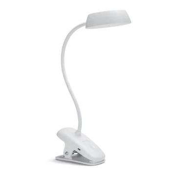 Philips - Світлодіодна лампа з затискачем та регулюванням яскравості DONUTCLIP LED/3W/5V CRI 90 біа