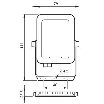 Philips - Світлодіодний прожектор LED/10W/230V 3000K IP65