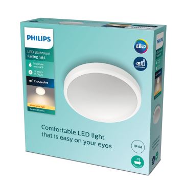 Philips - Світлодіодний стельовий світильник для ванної кімнати LED/17W/230V 2700K IP44