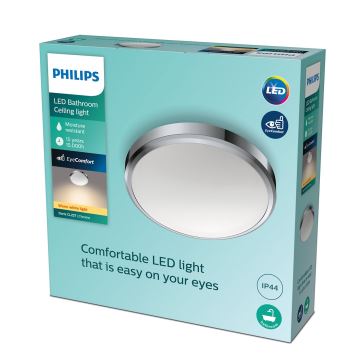 Philips - Світлодіодний стельовий світильник для ванної кімнати LED/17W/230V 2700K IP44