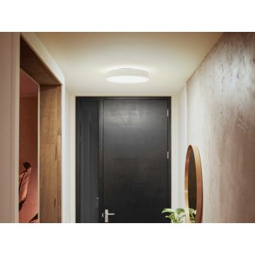 Philips - Світлодіодний стельовий світильник з регулюванням яскравості Hue LED/19,2W/230V 2200-6500K діаметр 381 мм білий + пульт дистанційного керування