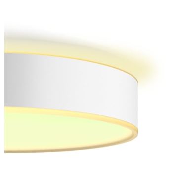 Philips - Світлодіодний стельовий світильник з регулюванням яскравості Hue LED/19,2W/230V 2200-6500K діаметр 381 мм білий + пульт дистанційного керування