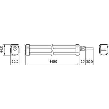 Philips - Технічний LED світильник PROJECTLINE LED/54W/230V IP65