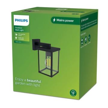 Philips - Уличный настенный светильник BELLINI 1xE27/25W/230V IP44