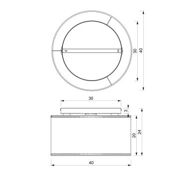 Припотолочная люстра RATTAN 3xE27/60W/230V ротанг