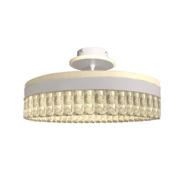 Пристельова LED кришталева люстра з регулюванням яскравості LED/75W/230V 3000-6500K білий + пульт дистанційного керування