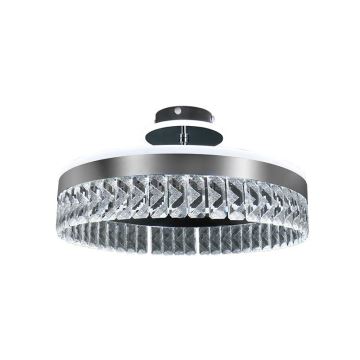 Пристельова LED кришталева люстра з регулюванням яскравості LED/75W/230V 3000-6500K хром + пульт дистанційного керування