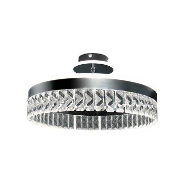 Пристельова LED кришталева люстра з регулюванням яскравості LED/75W/230V 3000-6500K хром + пульт дистанційного керування