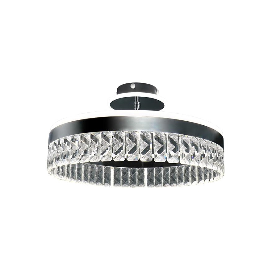 Пристельова LED кришталева люстра з регулюванням яскравості LED/75W/230V 3000-6500K хром + пульт дистанційного керування