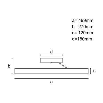 Пристельова LED кришталева люстра з регулюванням яскравості LED/75W/230V 3000-6500K хром + пульт дистанційного керування