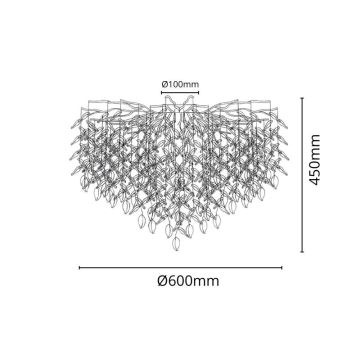 Пристельова кришталева люстра 9xG9/40W/230V золотий