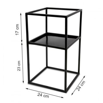 Подставка для цветов 40x24 черная