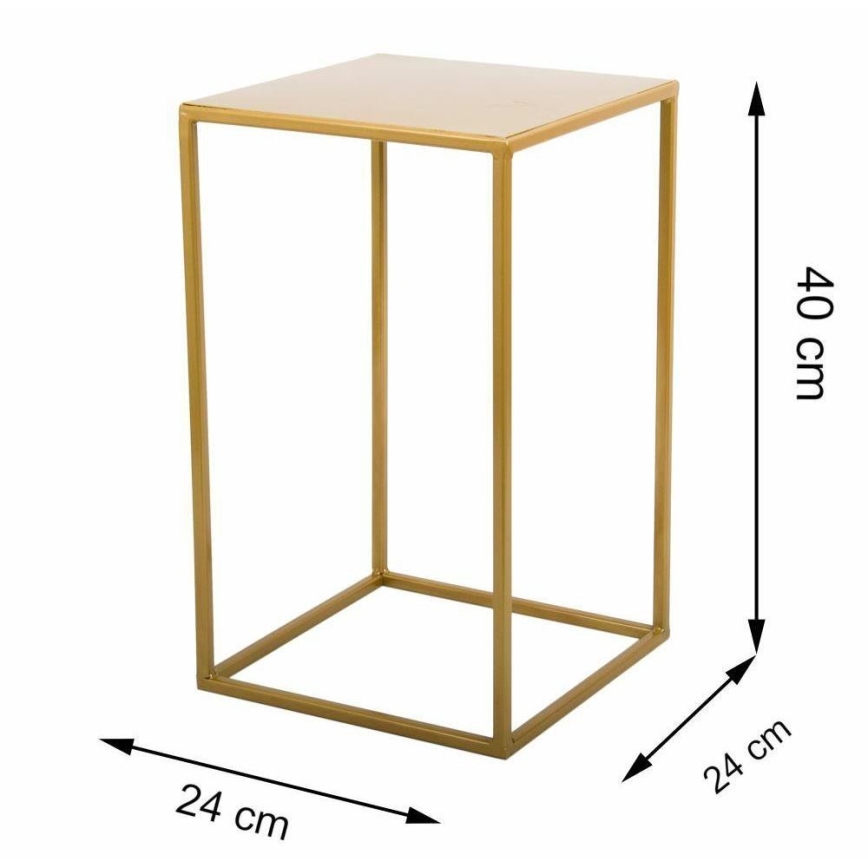 Подставка для цветов 40x24 см золотая