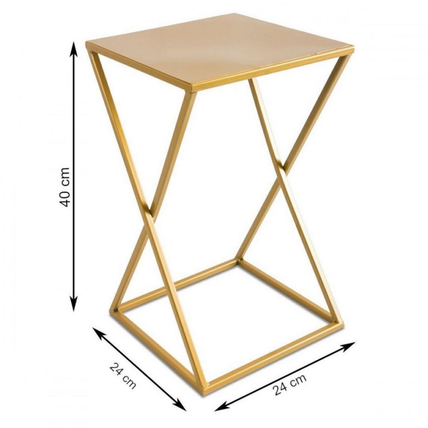 Подставка для цветов 40x24 золотая