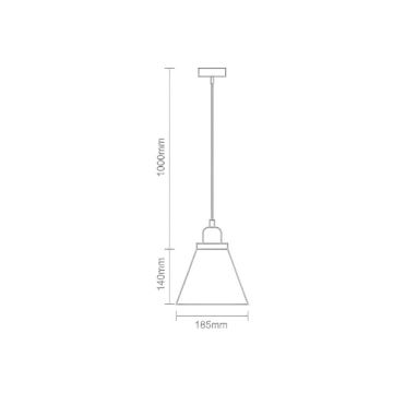 Подвесная люстра 1xE27/60W/230V диаметр 18,5 см