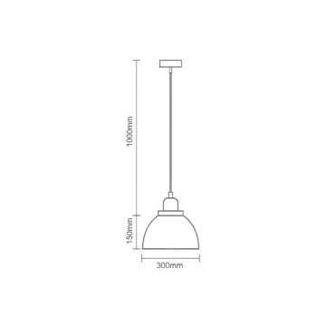 Подвесная люстра 1xE27/60W/230V диаметр 30 см