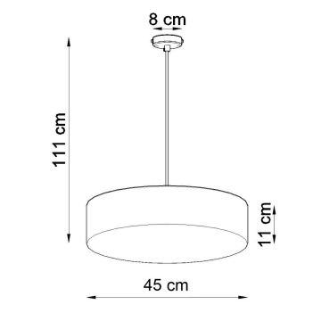 Подвесная люстра ARENA 45 3xE27/60W/230V белая