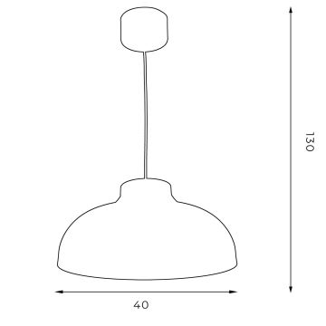 Подвесная люстра BASCA 1xE27/60W/230V черная/золотая