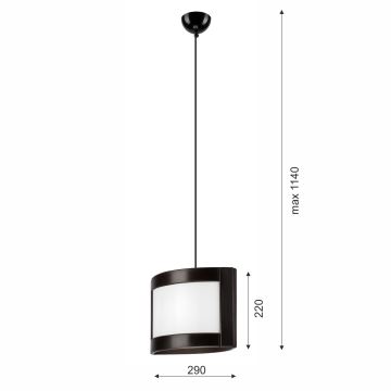 Подвесная люстра ELODIE 1xE27/60W/230V