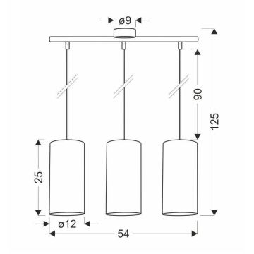 Подвесная люстра FLERI 3xE27/60W/230V ротанг