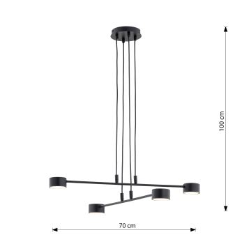 Подвесная люстра MODUS 4xGX53/12W/230V черный