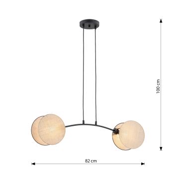 Подвесная люстра MOTIF 2xE27/15W/230V бежевый