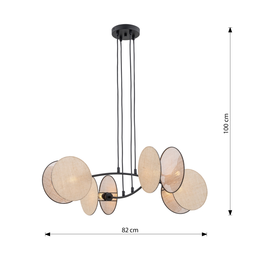 Подвесная люстра MOTIF 4xE27/15W/230V бежевый