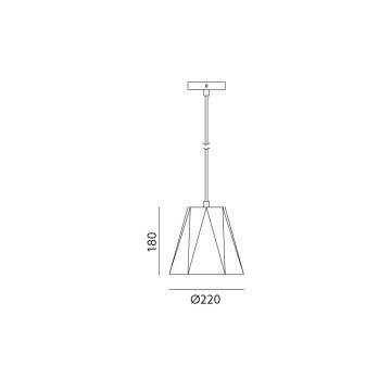 Подвесная люстра PITTORE 1xE27/25W/230V