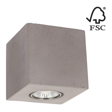 Потолочный светильник CONCRETEDREAM 1xGU10/6W/230V бетон - сертифицировано FSC