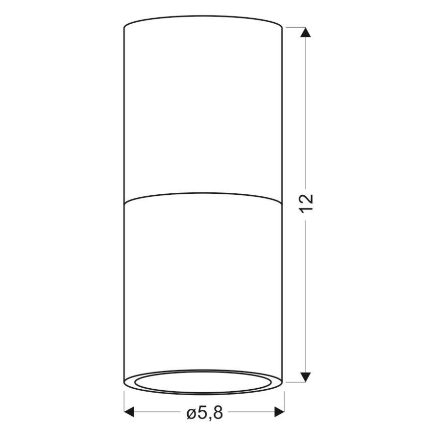 Потолочный светильник TUBA 1xGU10/50W/230V черный