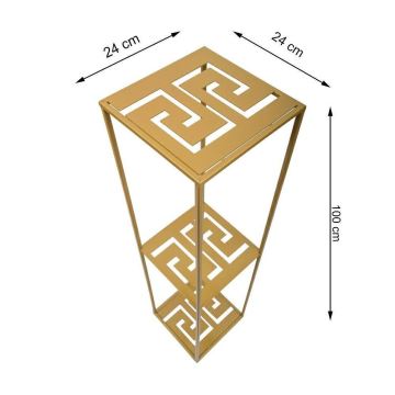 Підставка для квітів 100x24 см золотий