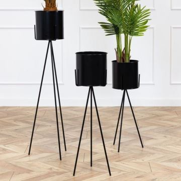 Підставка для квітів TRIPOD 110x25 см чорний